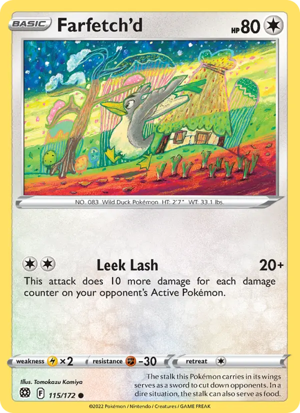 Farfetch'd, Pokémon card