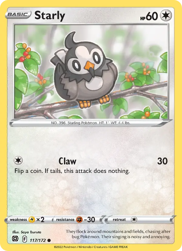 Starly, Pokémon card