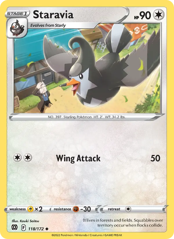 Staravia, Pokémon card