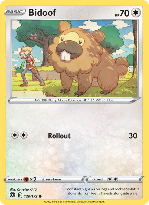 Bidoof, Pokémon card