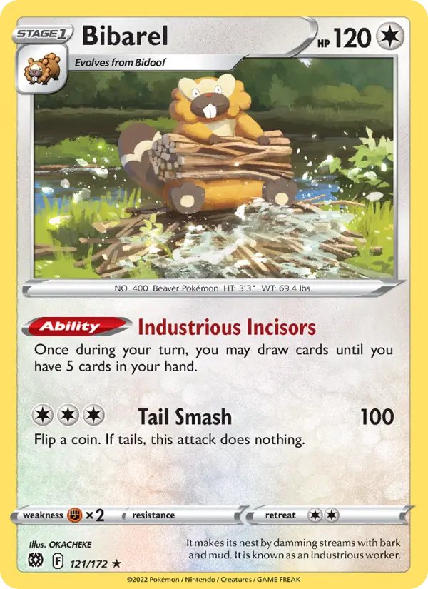 Bibarel, Pokémon card