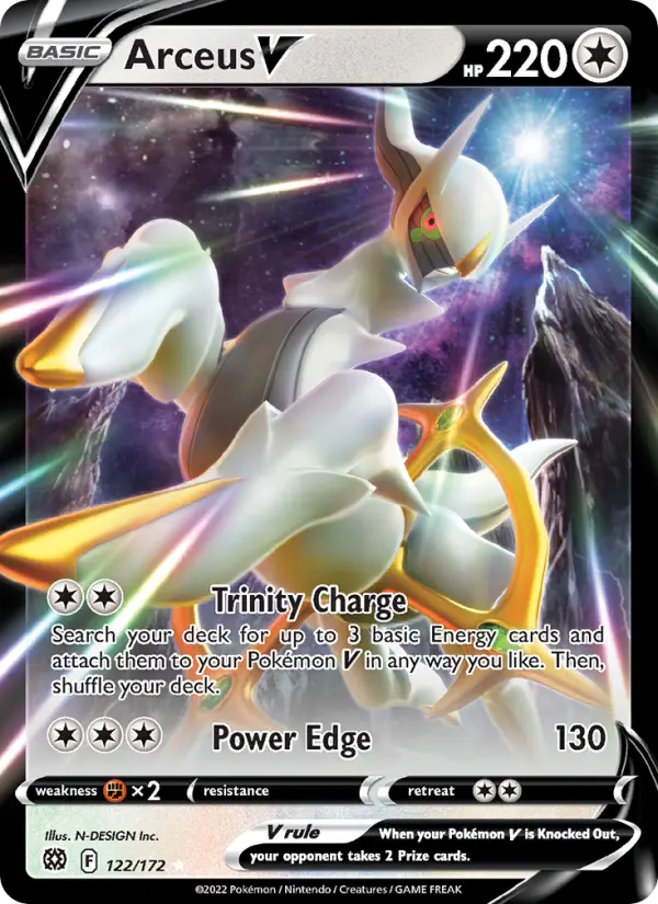 Arceus V, Pokémon card