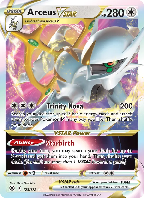Arceus VSTAR, Pokémon card