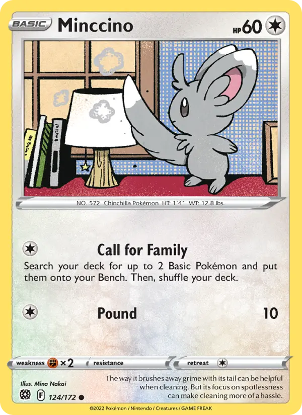 Minccino, Pokémon card