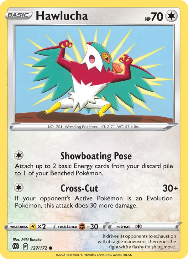 Hawlucha, Pokémon card