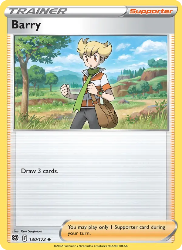 Barry, Pokémon card