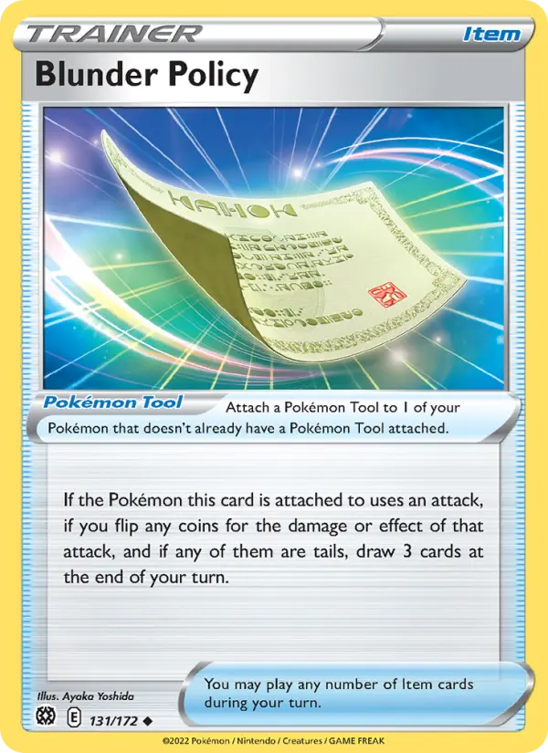 Blunder Policy, Pokémon card