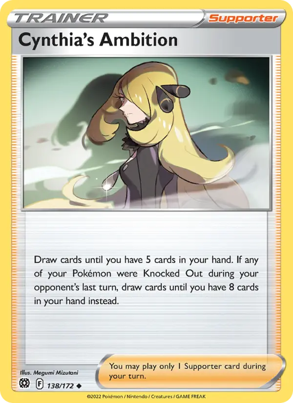 Cynthia's Ambition, Pokémon card