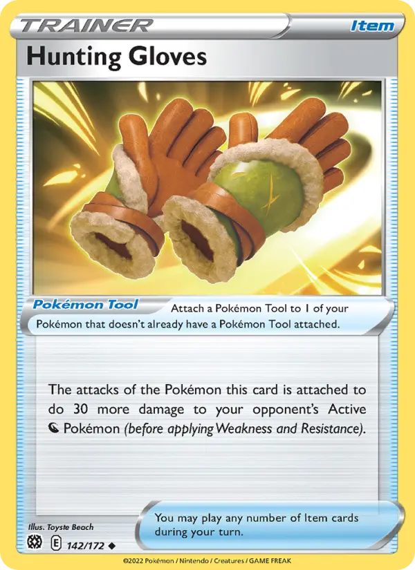 Hunting Gloves, Pokémon card