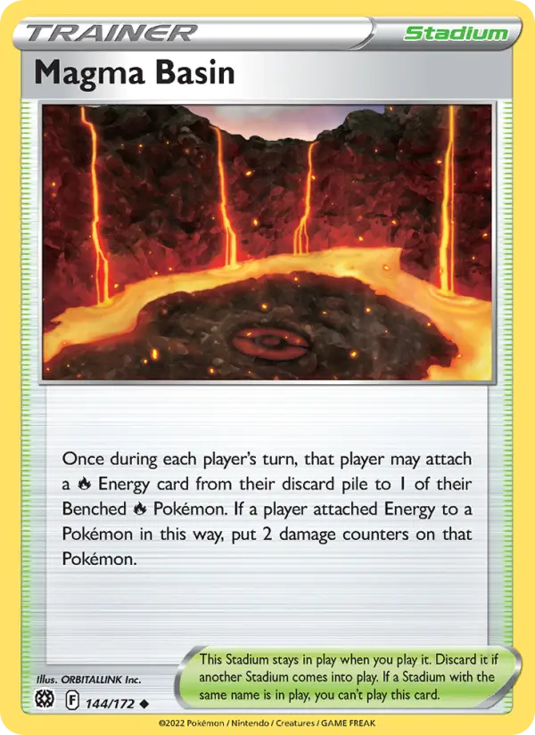 Magma Basin, Pokémon card