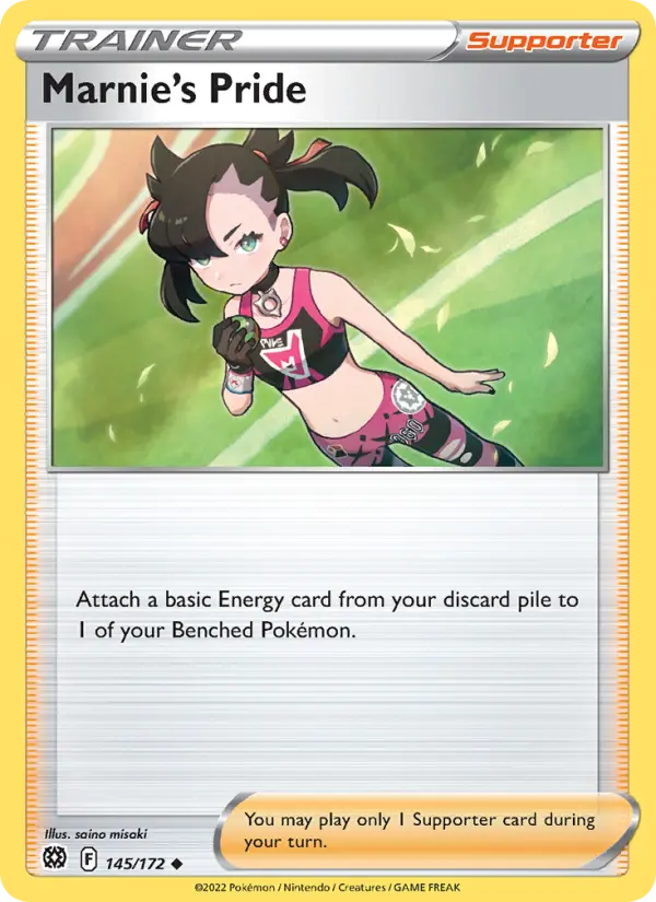 Marnie's Pride, Pokémon card