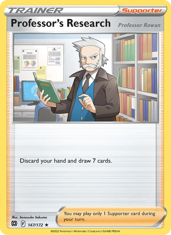Professor's Research, Pokémon card