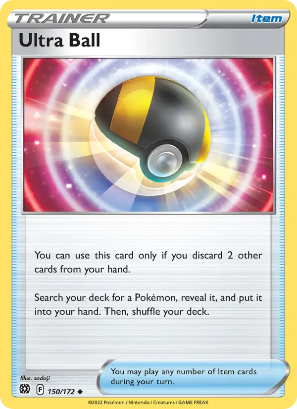 Ultra Ball, Pokémon card