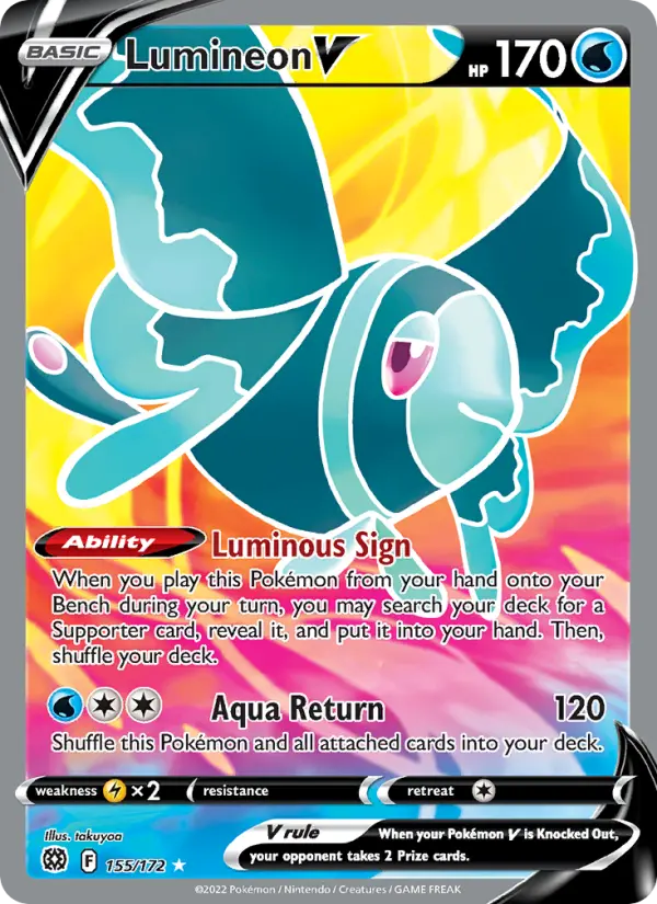 Lumineon V, Pokémon card