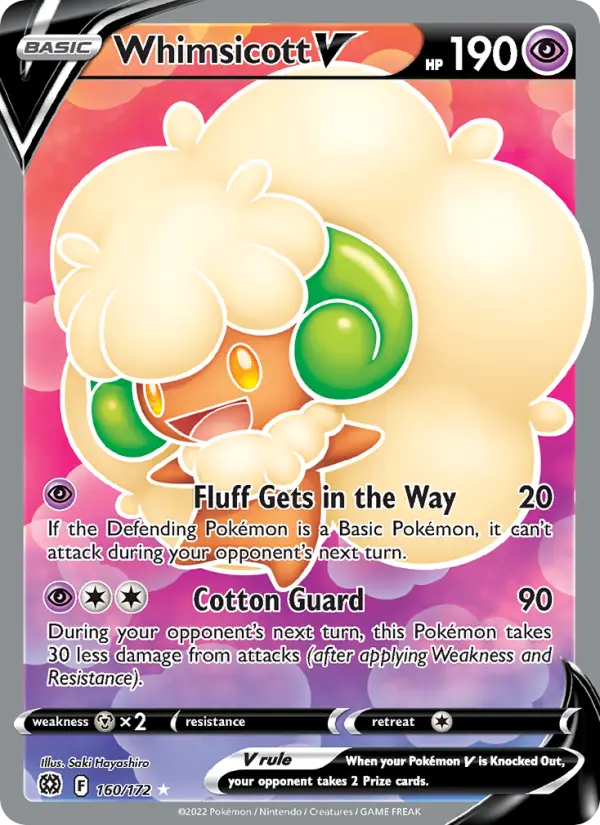 Whimsicott V, Pokémon card