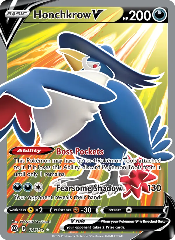 Honchkrow V, Pokémon card