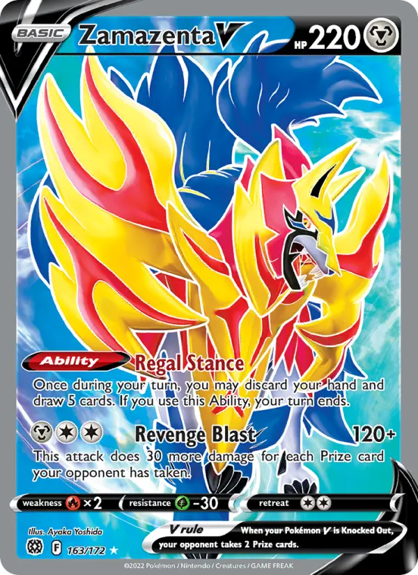 Zamazenta V, Pokémon card
