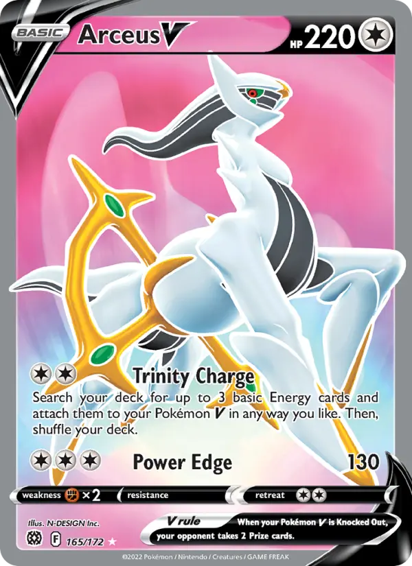 Arceus V, Pokémon card