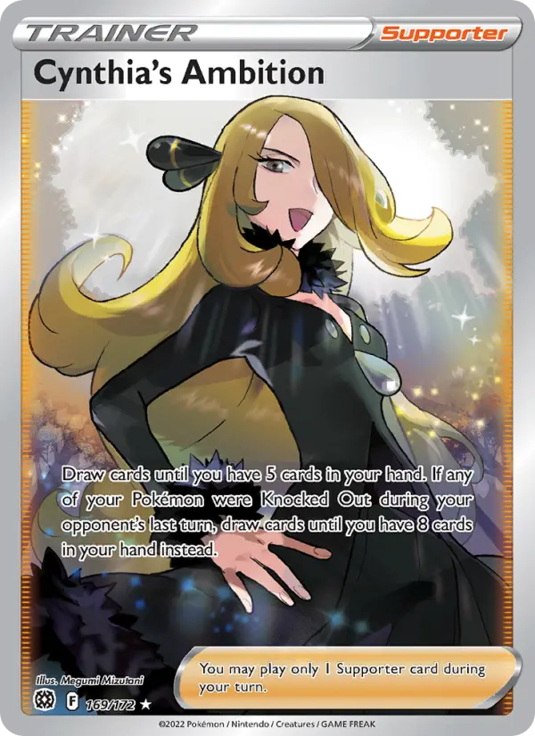 Cynthia's Ambition, Pokémon card
