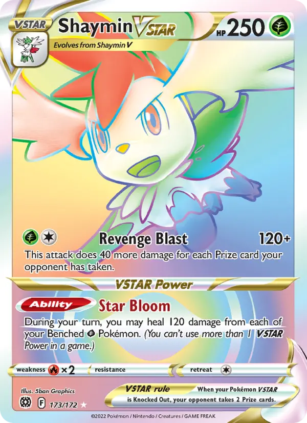 Shaymin VSTAR, Pokémon card