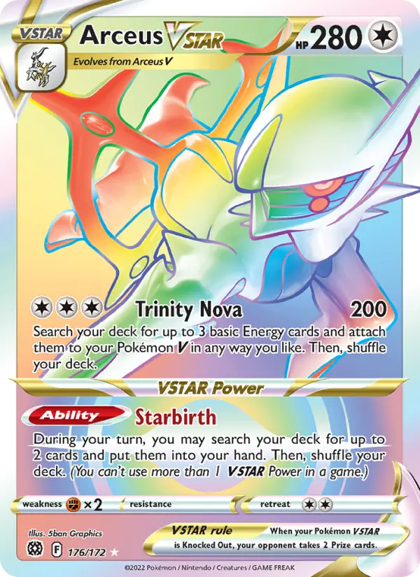 Arceus VSTAR, Pokémon card