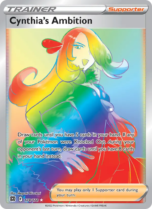 Cynthia's Ambition, Pokémon card