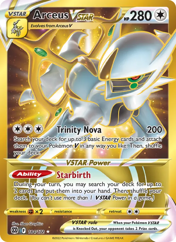 Arceus VSTAR, Pokémon card