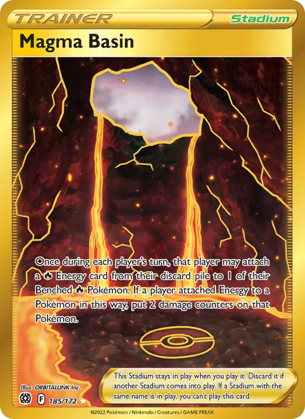 Magma Basin, Pokémon card