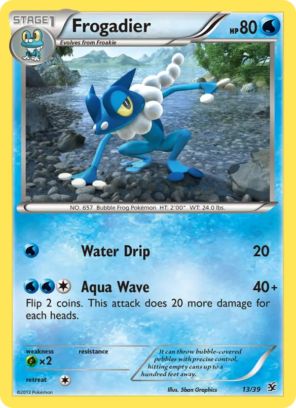 Frogadier, Pokémon card