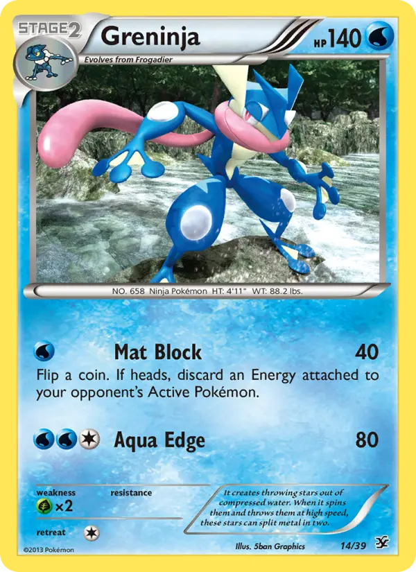Greninja, Pokémon card