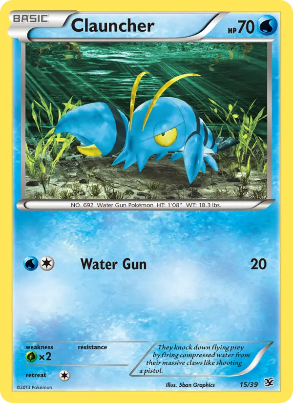 Clauncher, Pokémon card