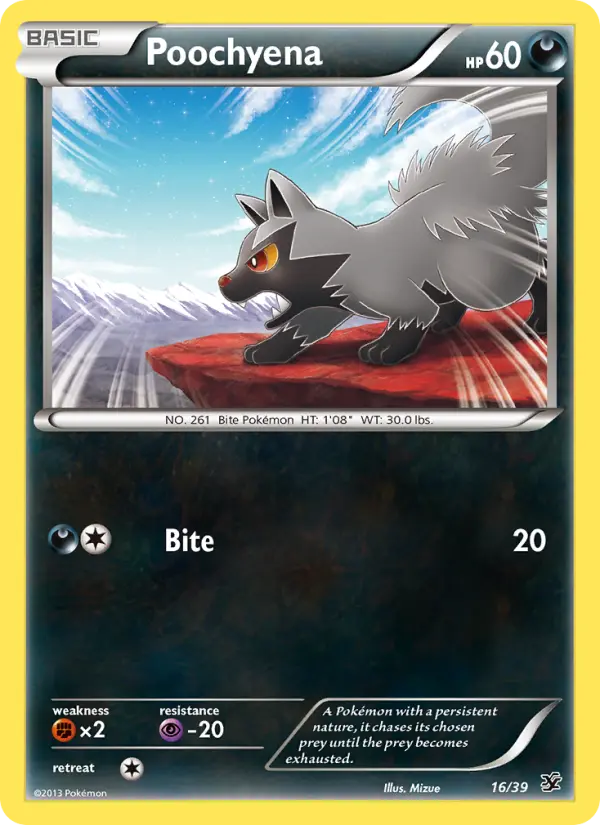 Poochyena, Pokémon card