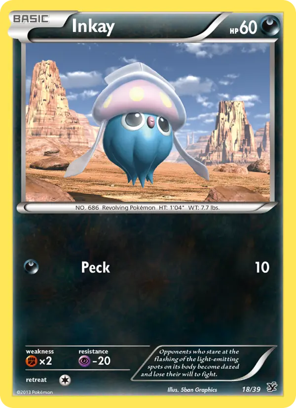 Inkay, Pokémon card