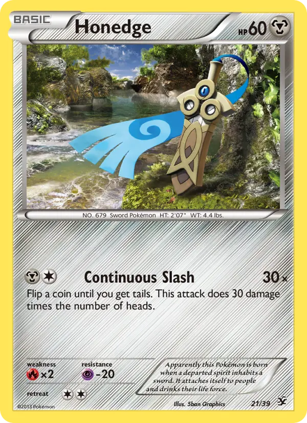 Honedge, Pokémon card