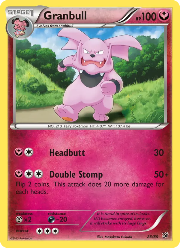 Granbull, Pokémon card