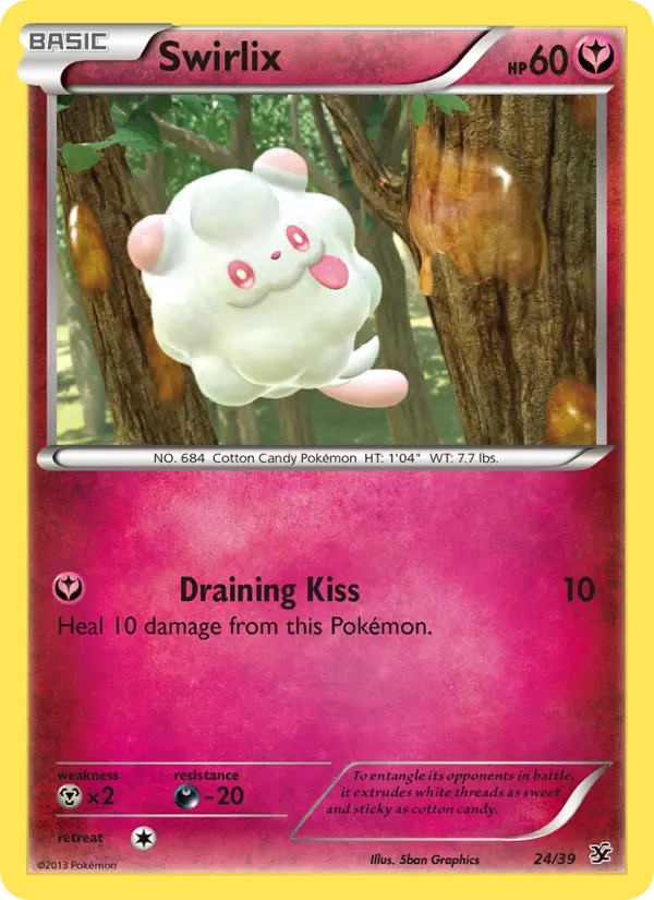 Swirlix, Pokémon card
