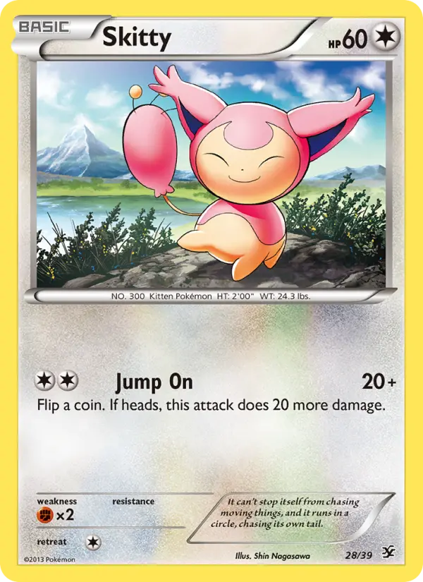 Skitty, Pokémon card