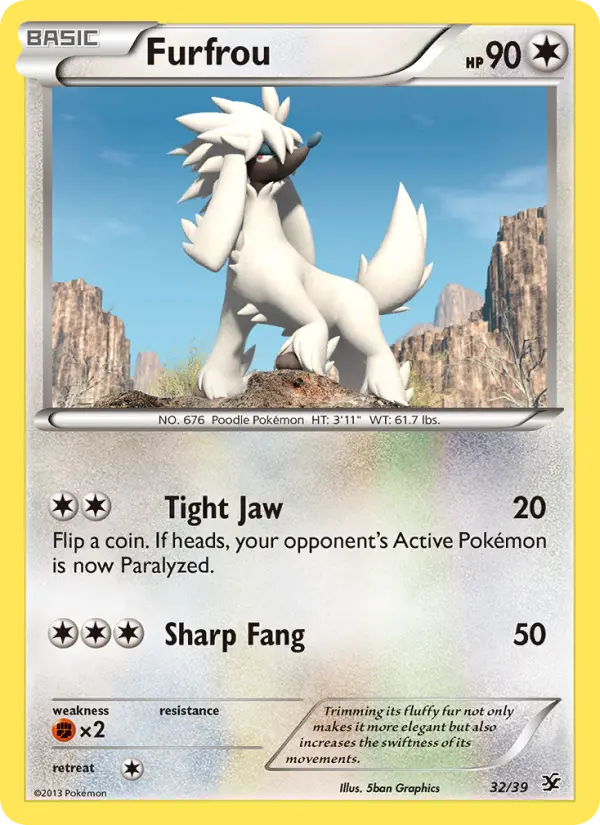 Furfrou, Pokémon card