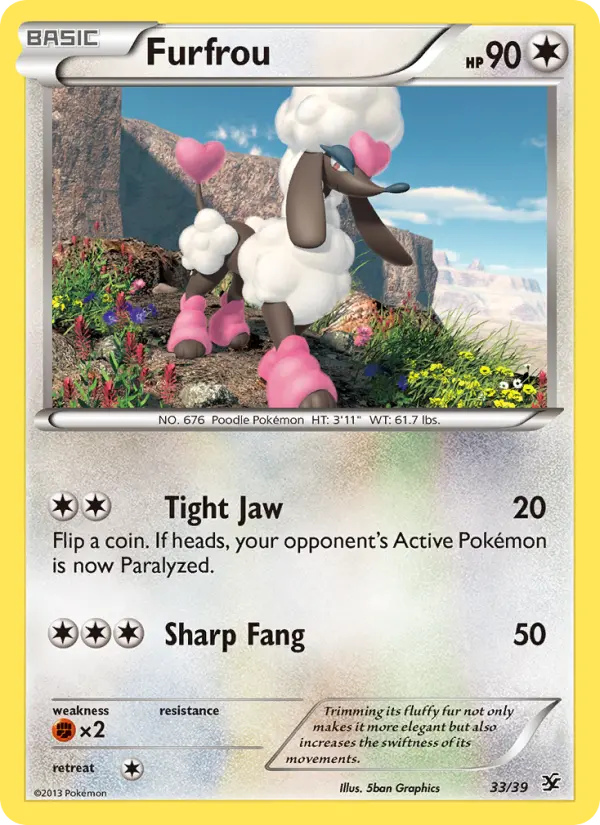 Furfrou, Pokémon card