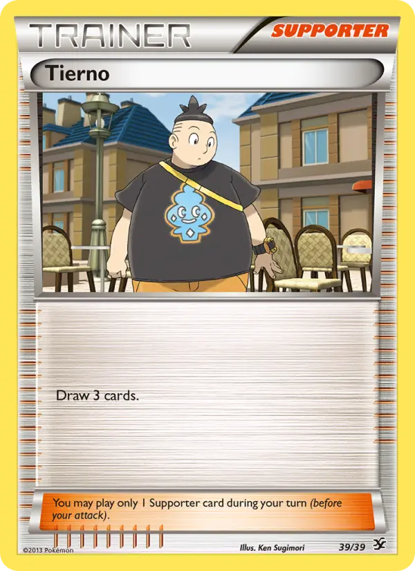 Tierno, Pokémon card