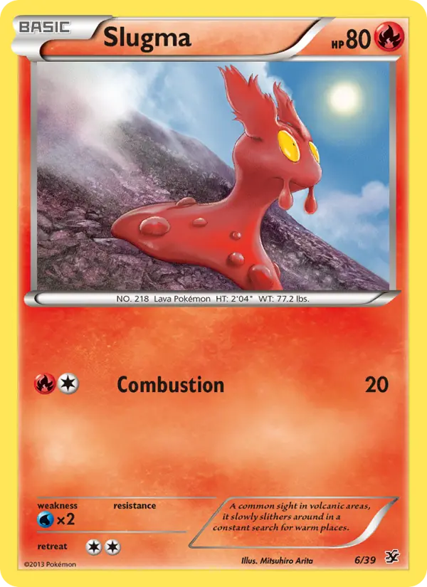Slugma, Pokémon card
