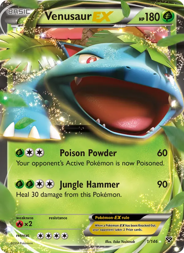Venusaur EX, Pokémon card