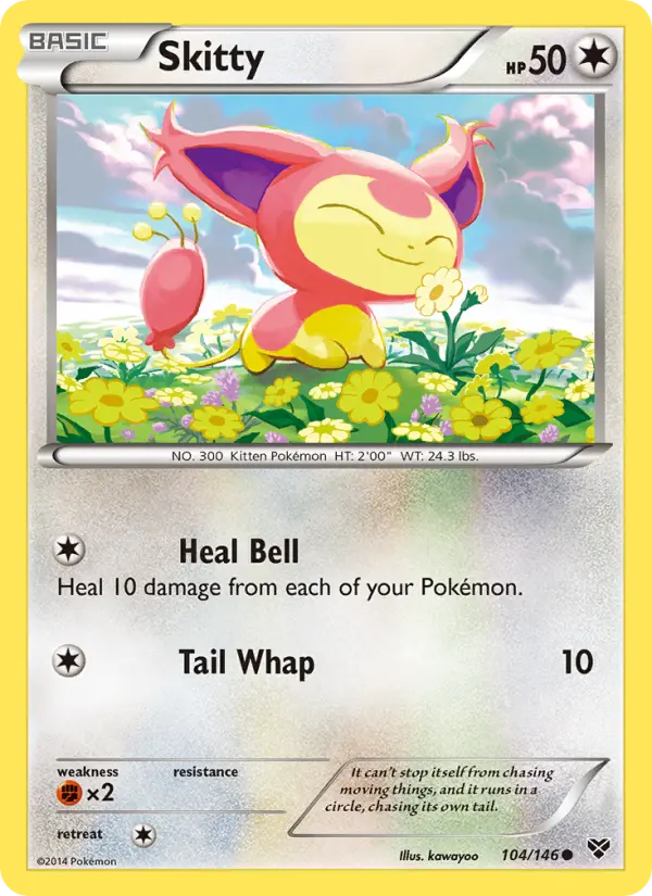Skitty, Pokémon card