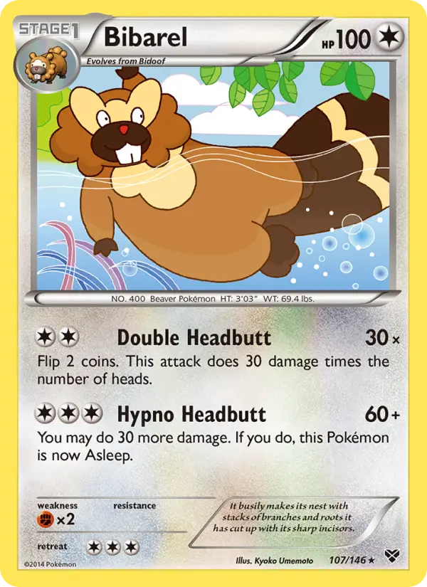 Bibarel, Pokémon card