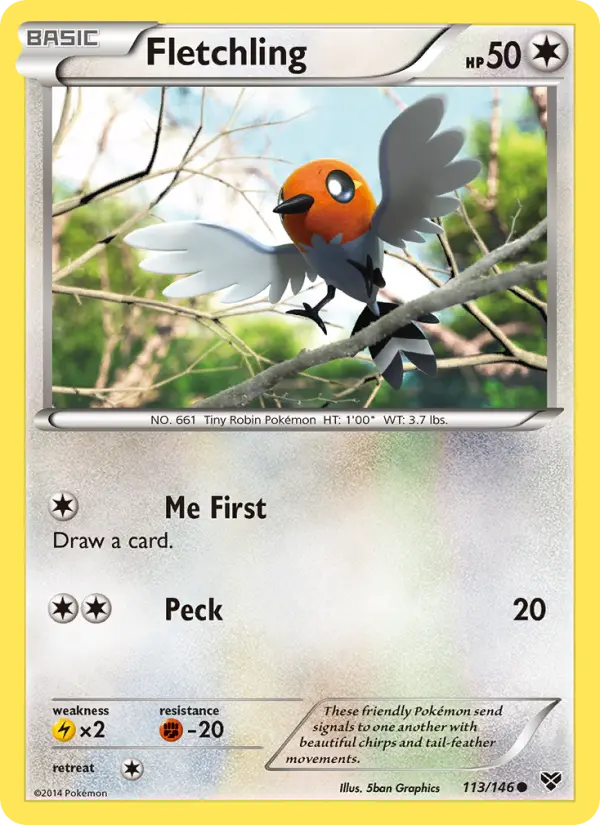 Fletchling, Pokémon card