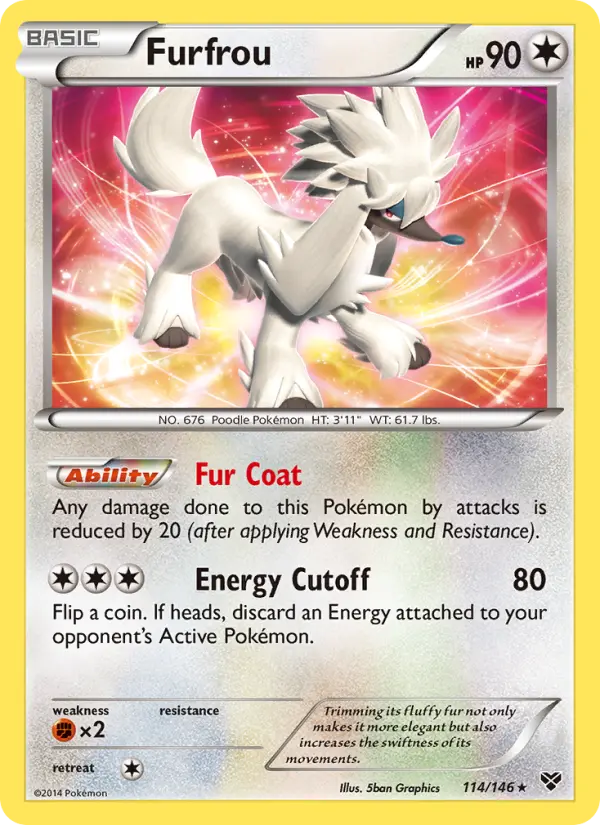 Furfrou, Pokémon card