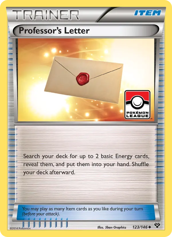 Professor's Letter, Pokémon card