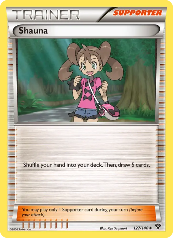 Shauna, Pokémon card