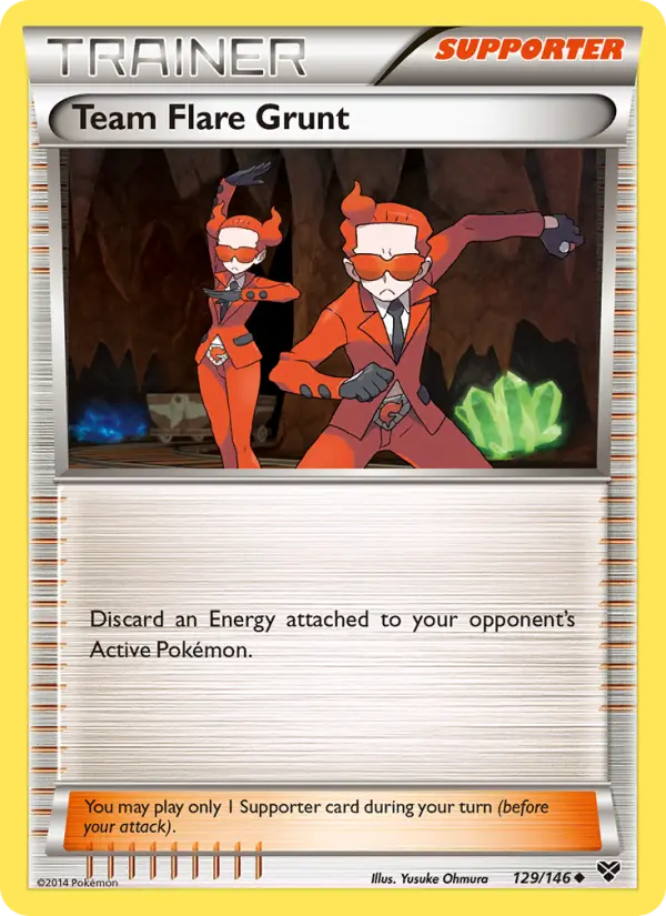 Team Flare Grunt, Pokémon card