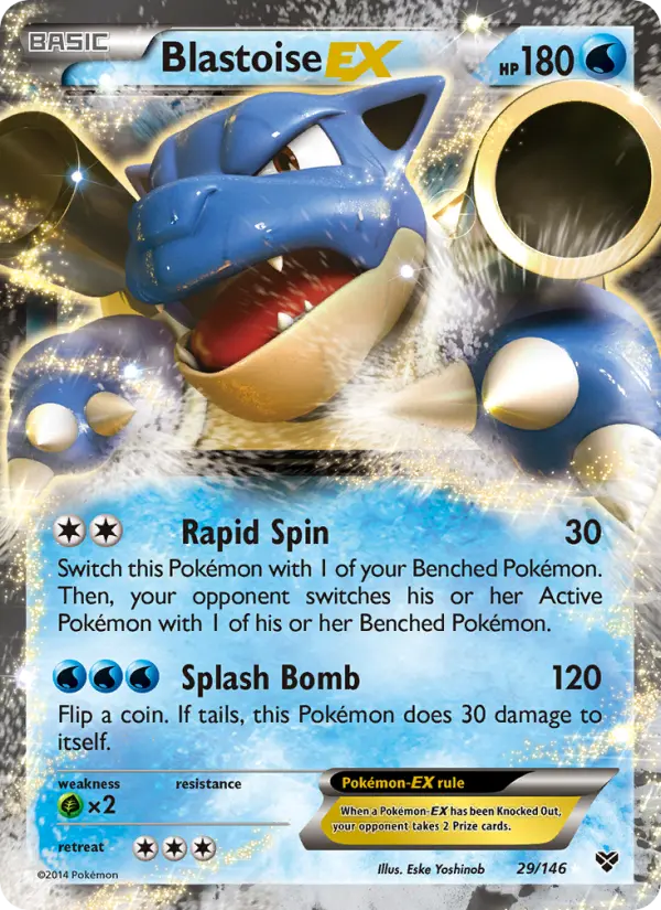 Blastoise EX, Pokémon card